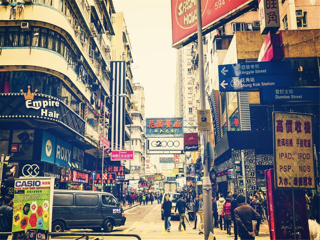 Mingdu Hostel Kowloon Stadt Exterior foto